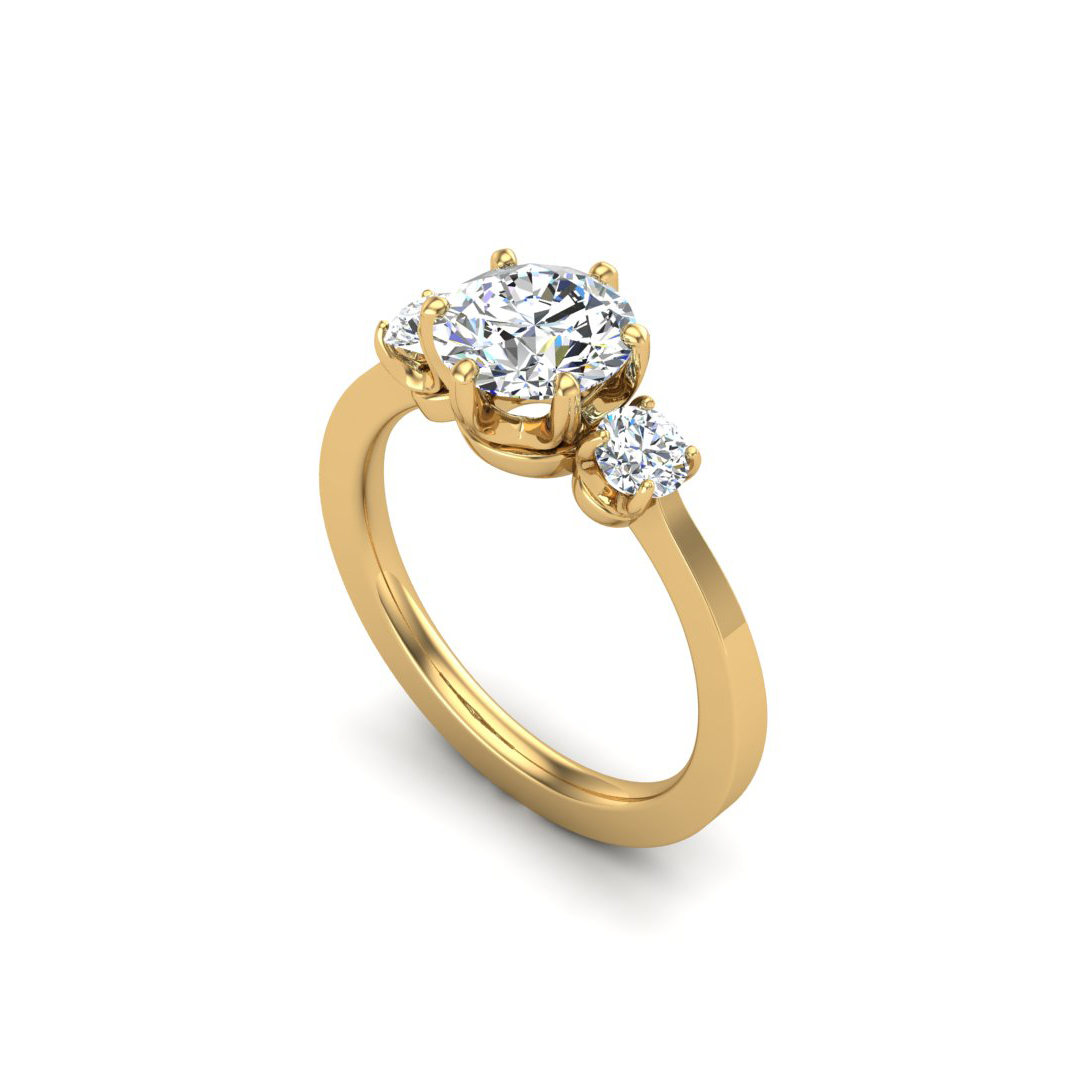 Kamryn Three-Stone Ring